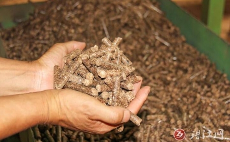 云南省迤车镇：废枝杂木“变身”环保生物质颗粒燃料